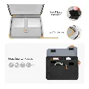 Funda case Mosiso 360 laptop 13.3 14.0" - Negro