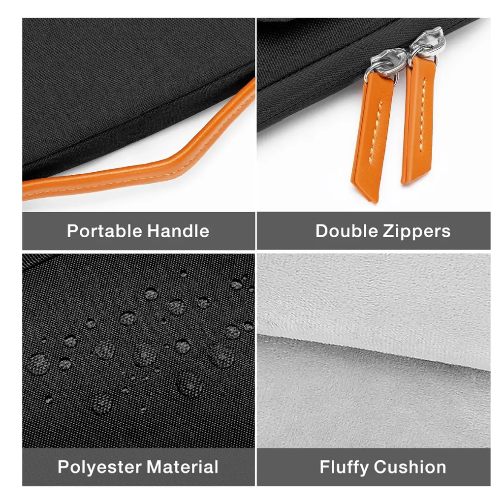 Funda case Mosiso 360 laptop 13.3 14.0" - Negro