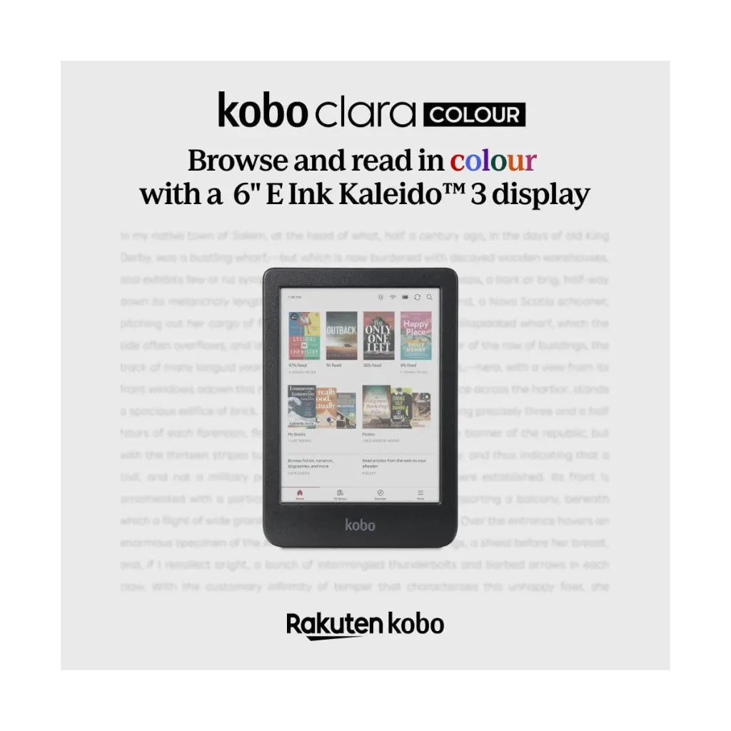 E-Reader Kobo Clara Colour 16Gb 6" - Negro