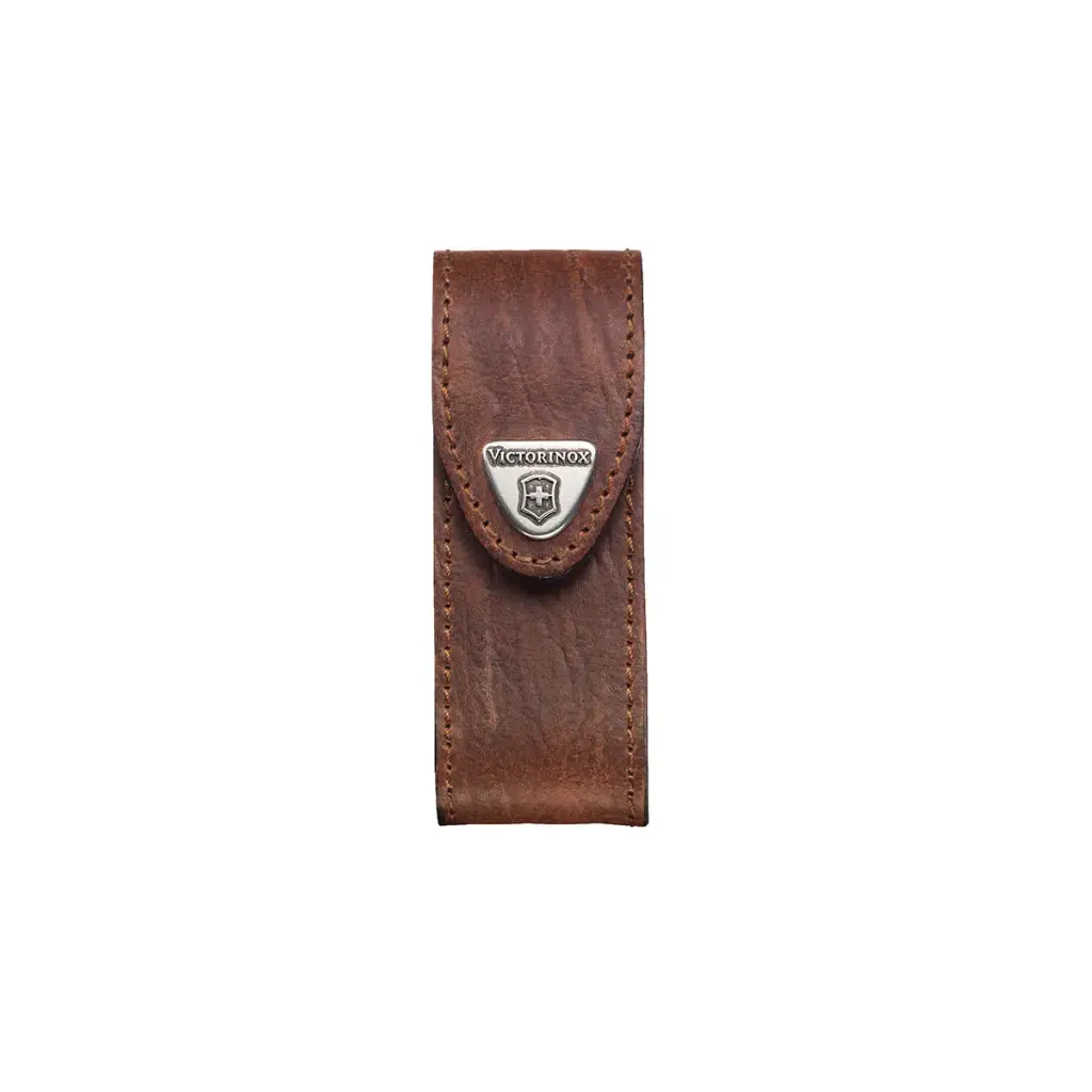 Estuche Victorinox Cuero 10.2 x 4 x 3.2 cm - Marron  *Distribuidor Autorizado*