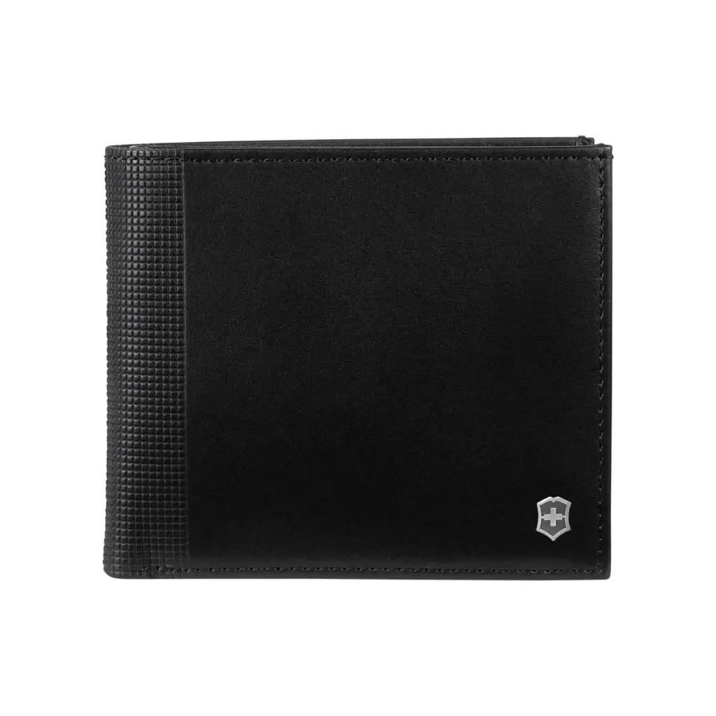Billetera de Cuero Victorinox Altius Alox Deluxe Bi-Fold - 611571 - Negra *Distribuidor Autorizado*